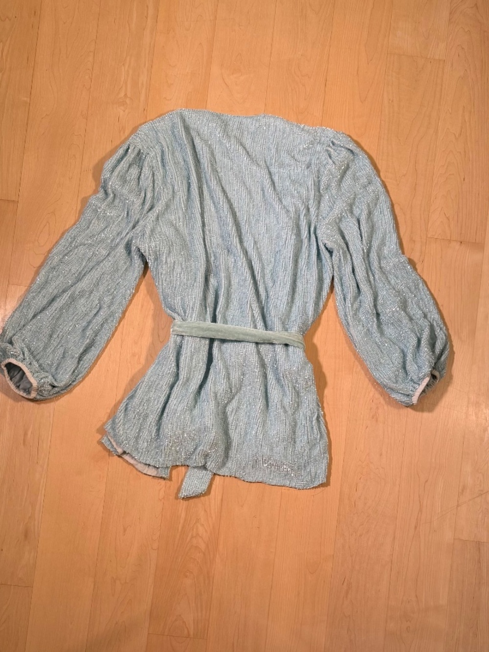 Retrofete Gabrielle sequin robe dress in Baby Blue Sixe XXL - Picture 3 of 7